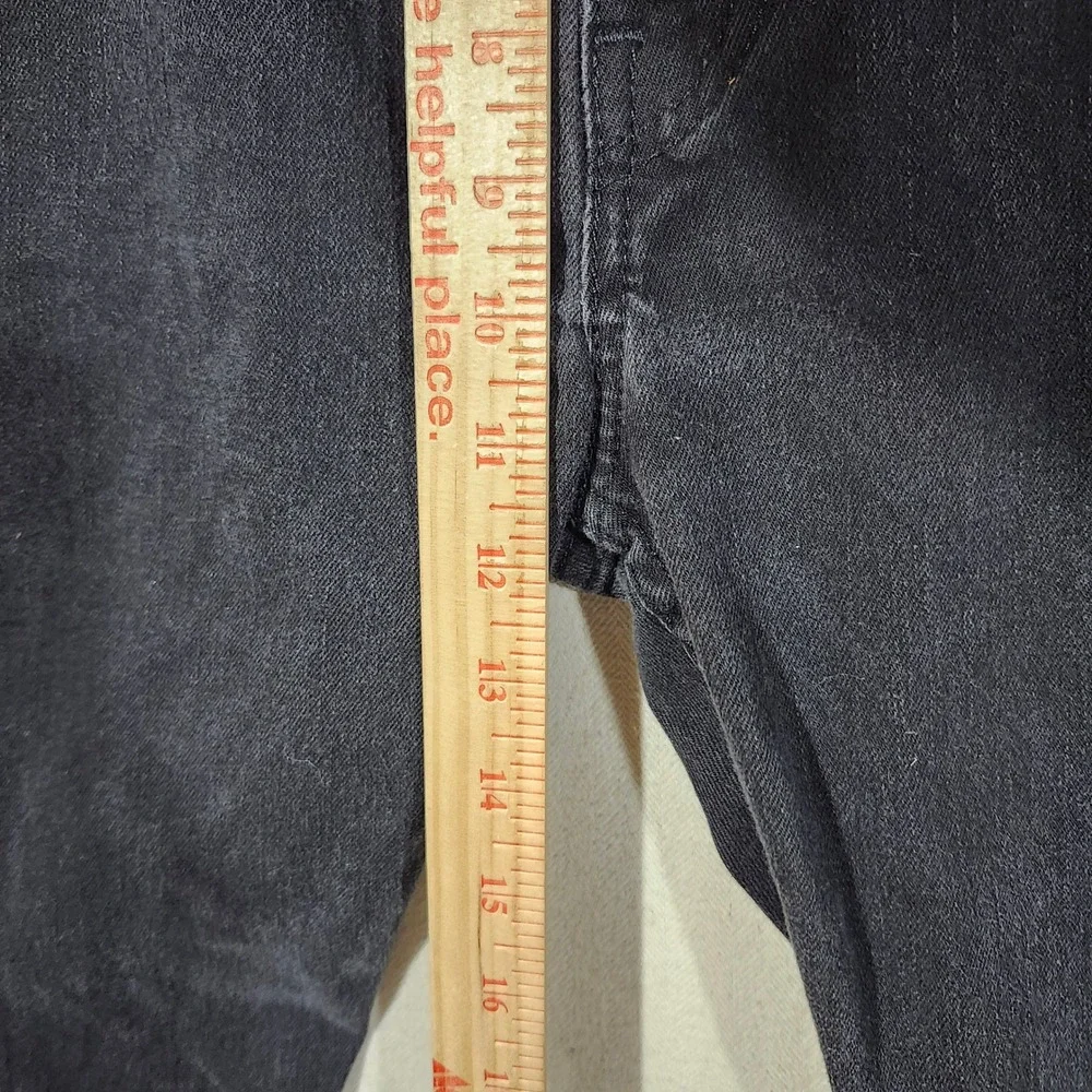 Levis 502 Regular Taper Mens Jeans Faded Black Denim W36 L32 Stretch 5-Pocket